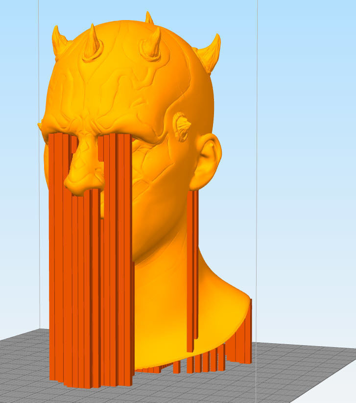 Darth Maul head full size for 3d print 3D model_4