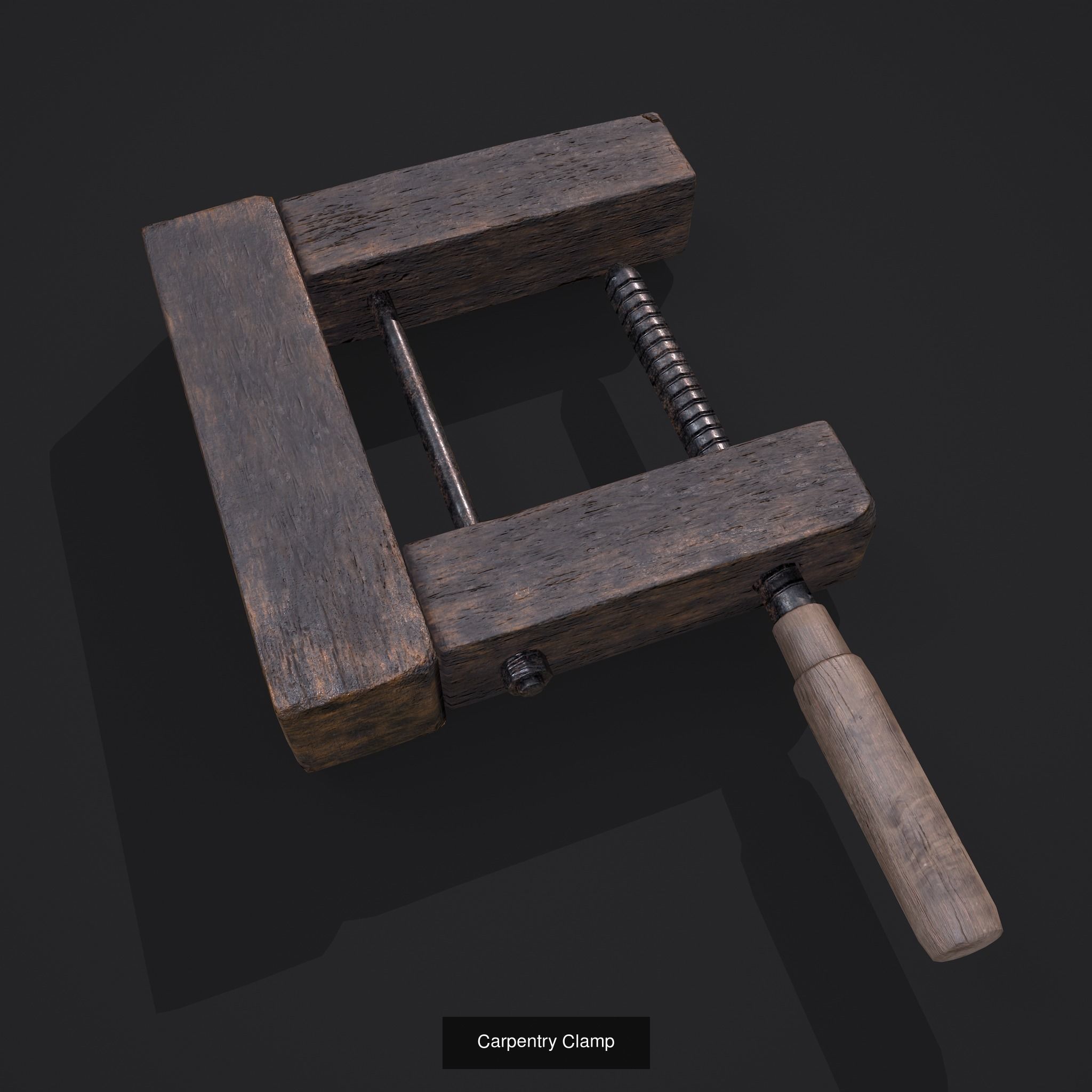 Medieval Carpentry Tools 3D Model Collection_9