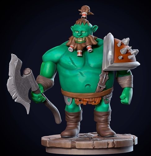 Orc Character 3D 3D print model