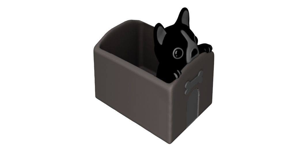 planter dog house - STL for 3D printing 3D print model_4