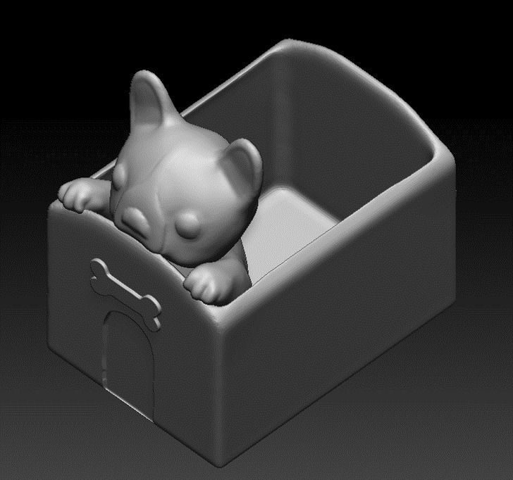 planter dog house - STL for 3D printing 3D print model_10