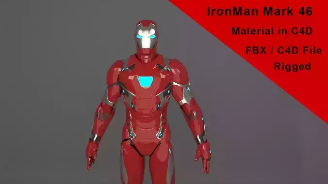 IronMan Mark 46  Free 3D model