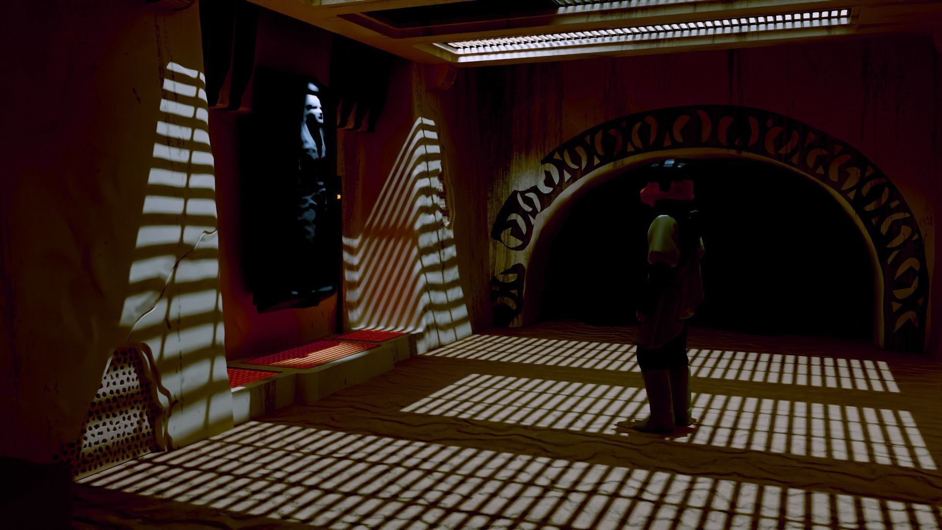 Jabbas Throne Room - Set 5 - Trophy Room 1-18 scale Kenner 3D print model_10