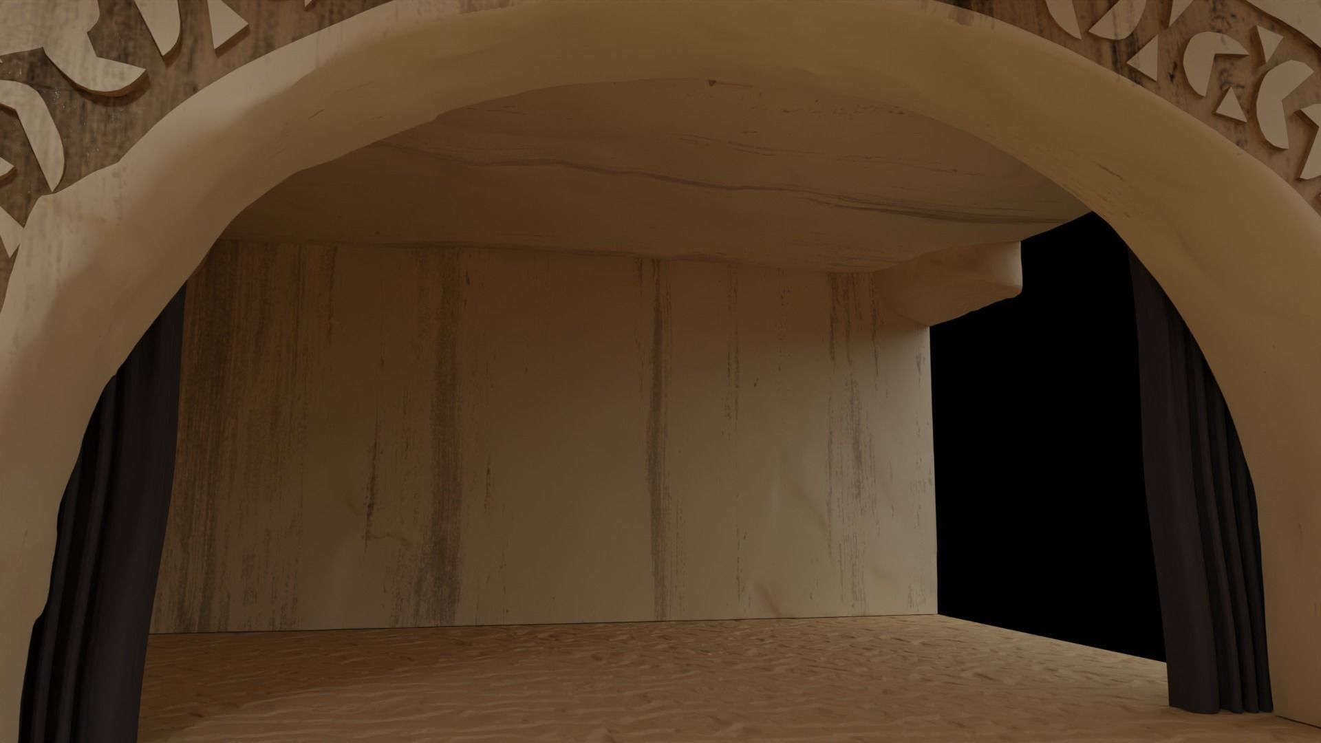 Jabbas Throne Room - Set 5 - Trophy Room 1-18 scale Kenner 3D print model_18