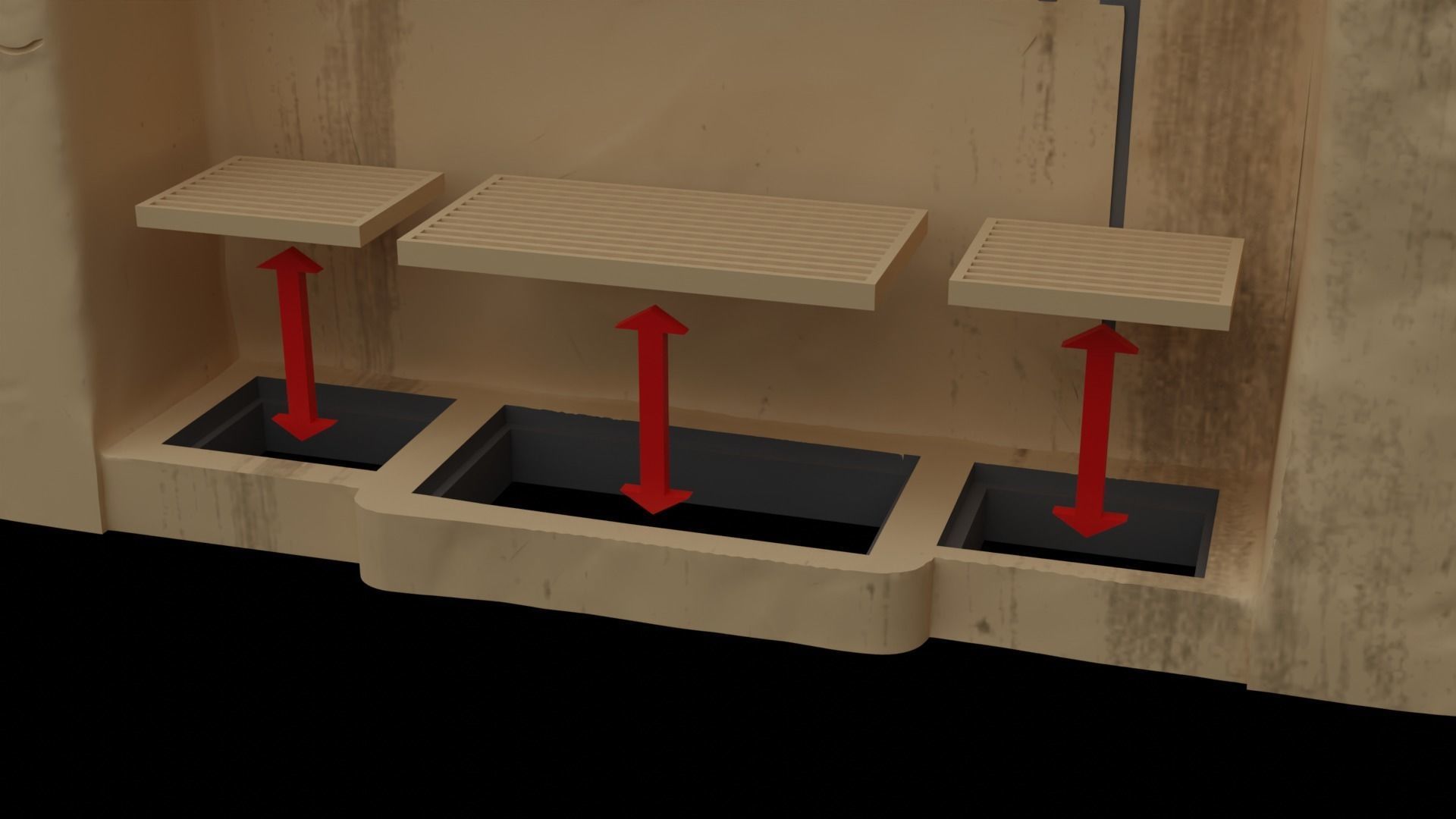 Jabbas Throne Room - Set 5 - Trophy Room 1-18 scale Kenner 3D print model_34