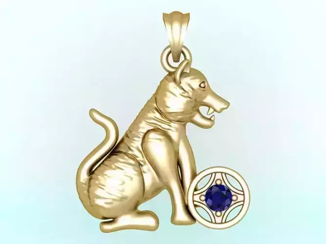 Tiger pendant - Zodiac pendant - N1151