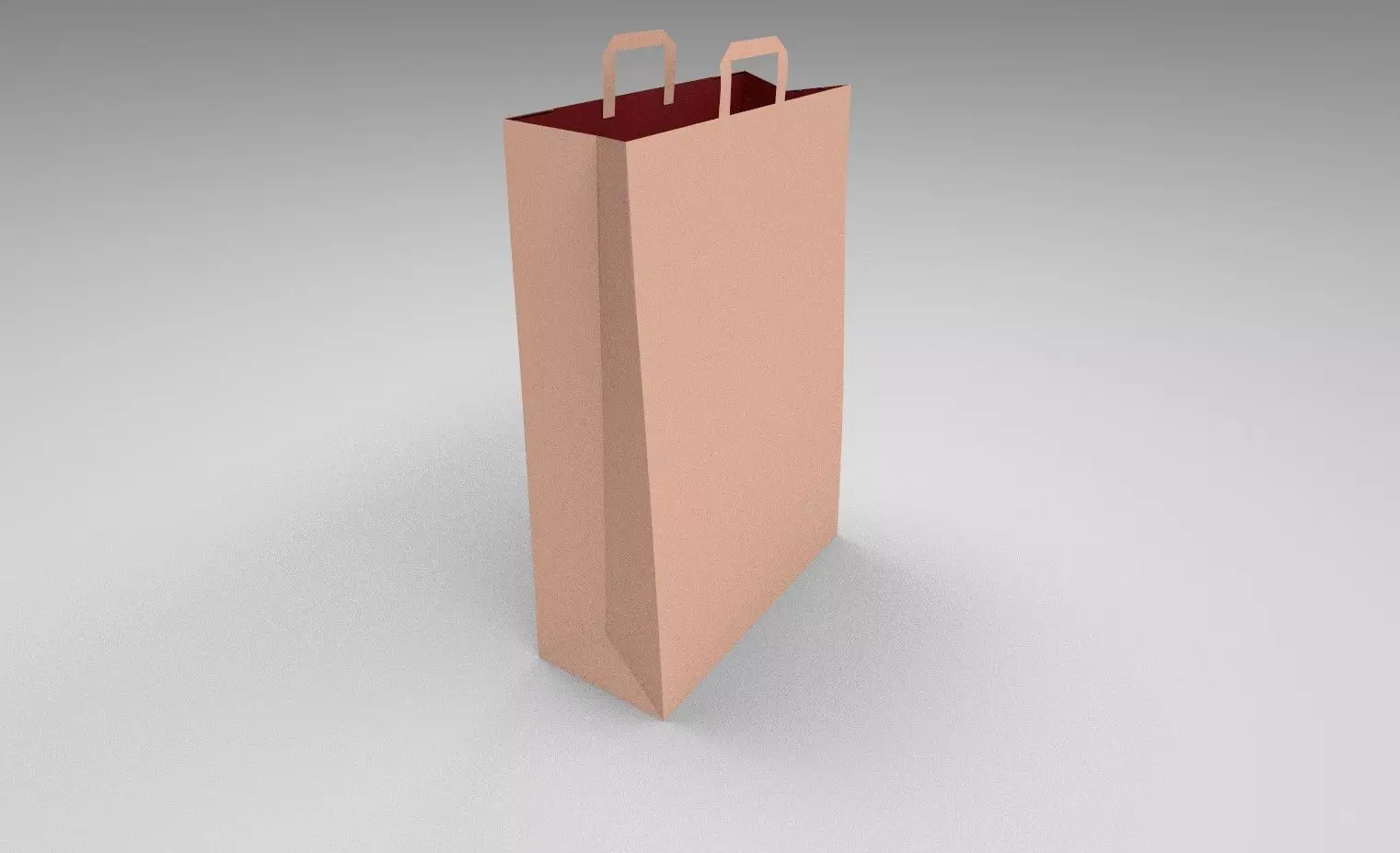 Shopping bag Low-poly 3D model_0