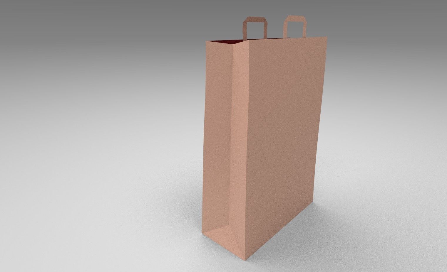 Shopping bag Low-poly 3D model_3