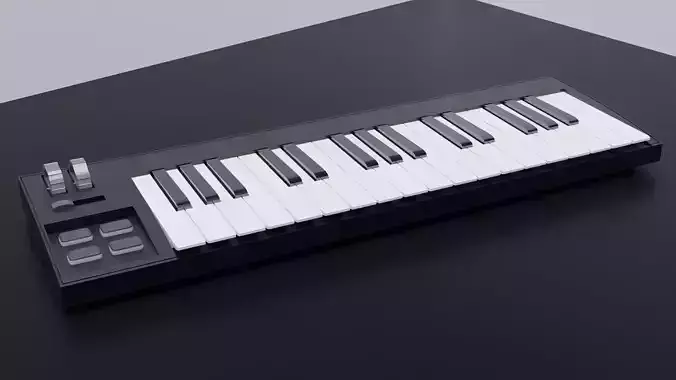 Midi Keyboard 3D model