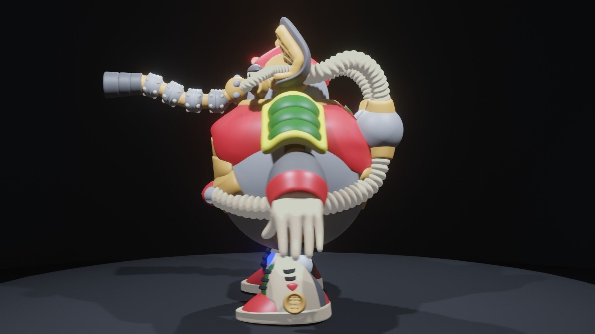 Flame Mammoth 3D model_5