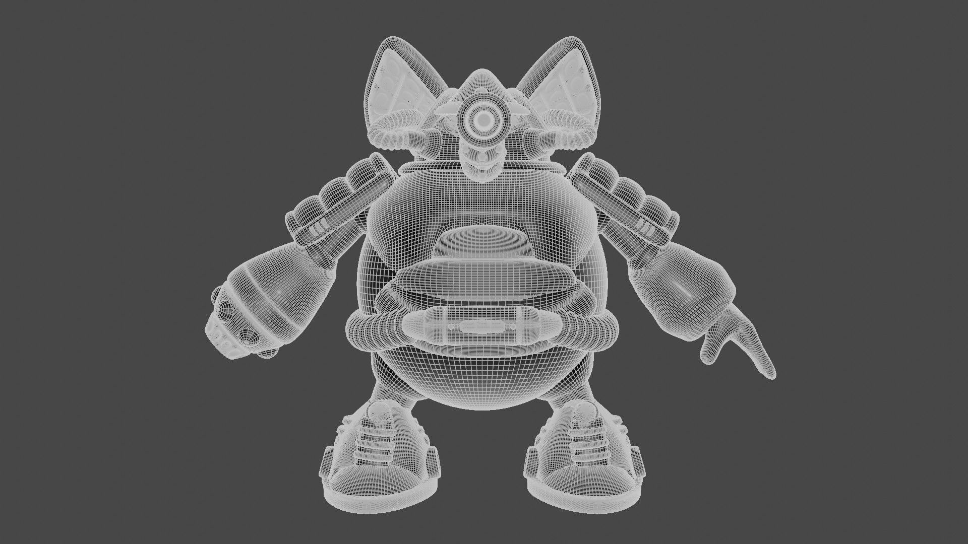 Flame Mammoth 3D model_8