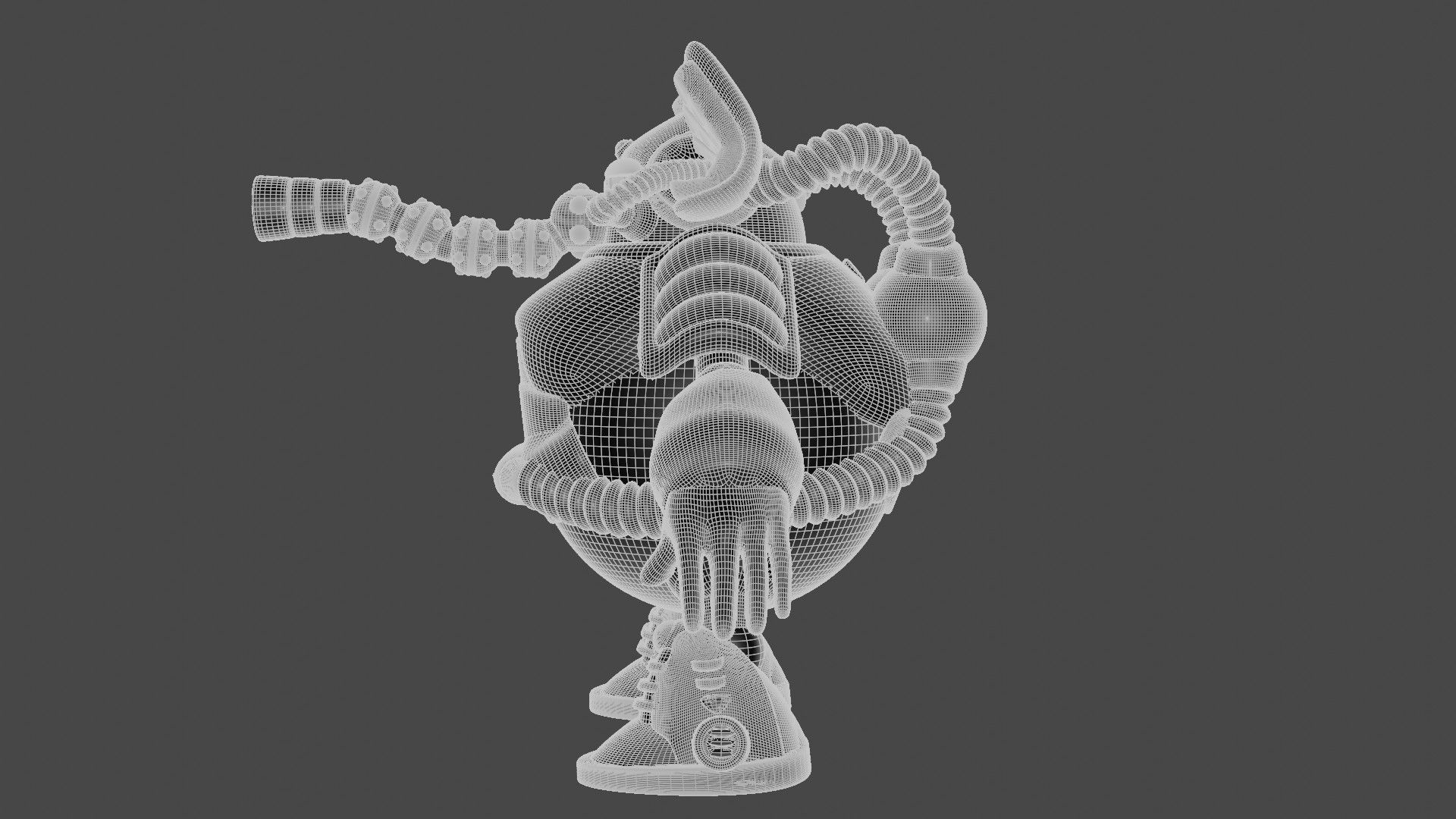 Flame Mammoth 3D model_9