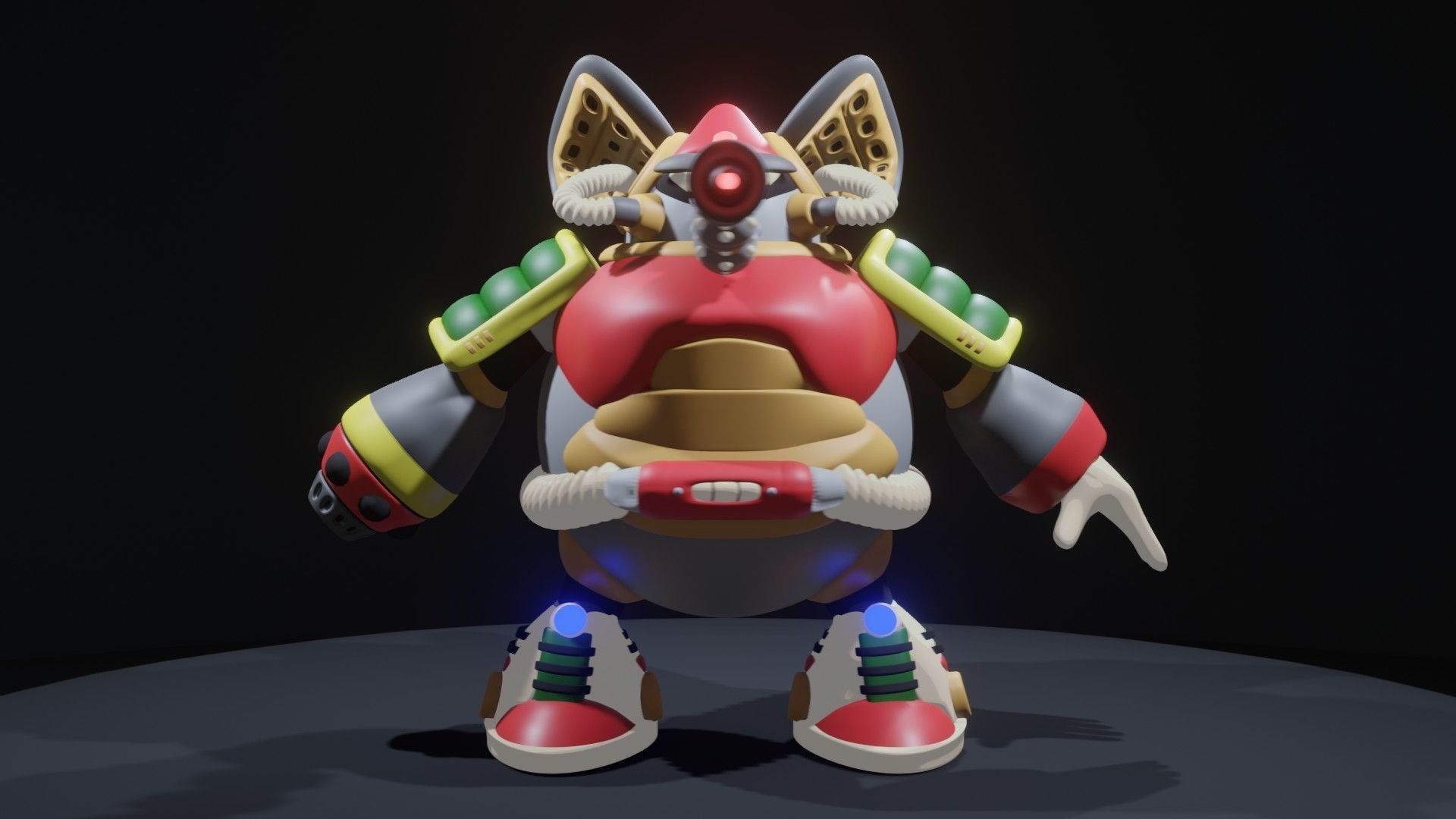 Flame Mammoth 3D model_4