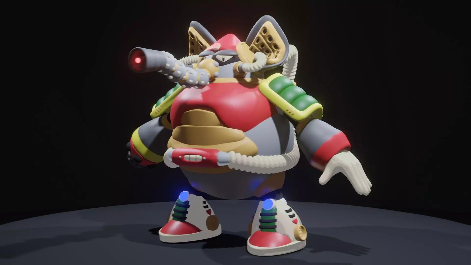 Flame Mammoth 3D model_0