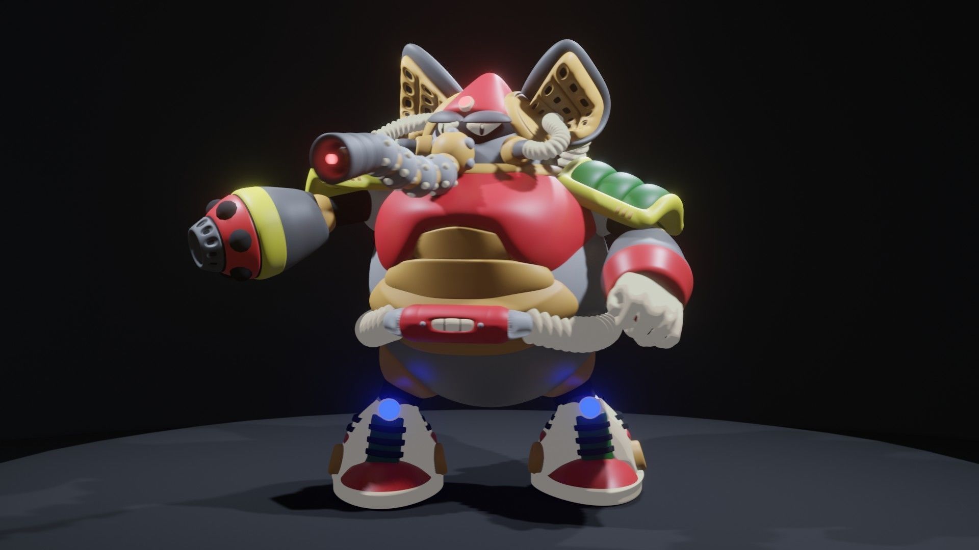 Flame Mammoth 3D model_2