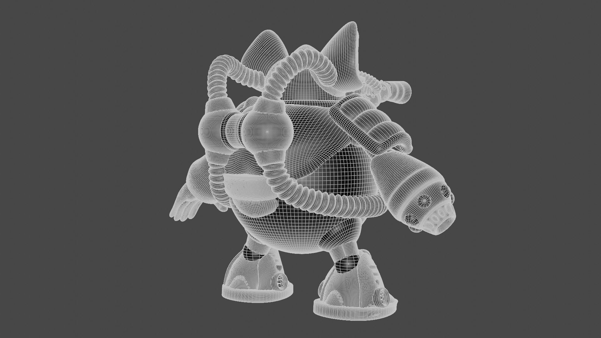 Flame Mammoth 3D model_12