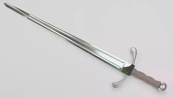 Medieval Low-poly sword 
