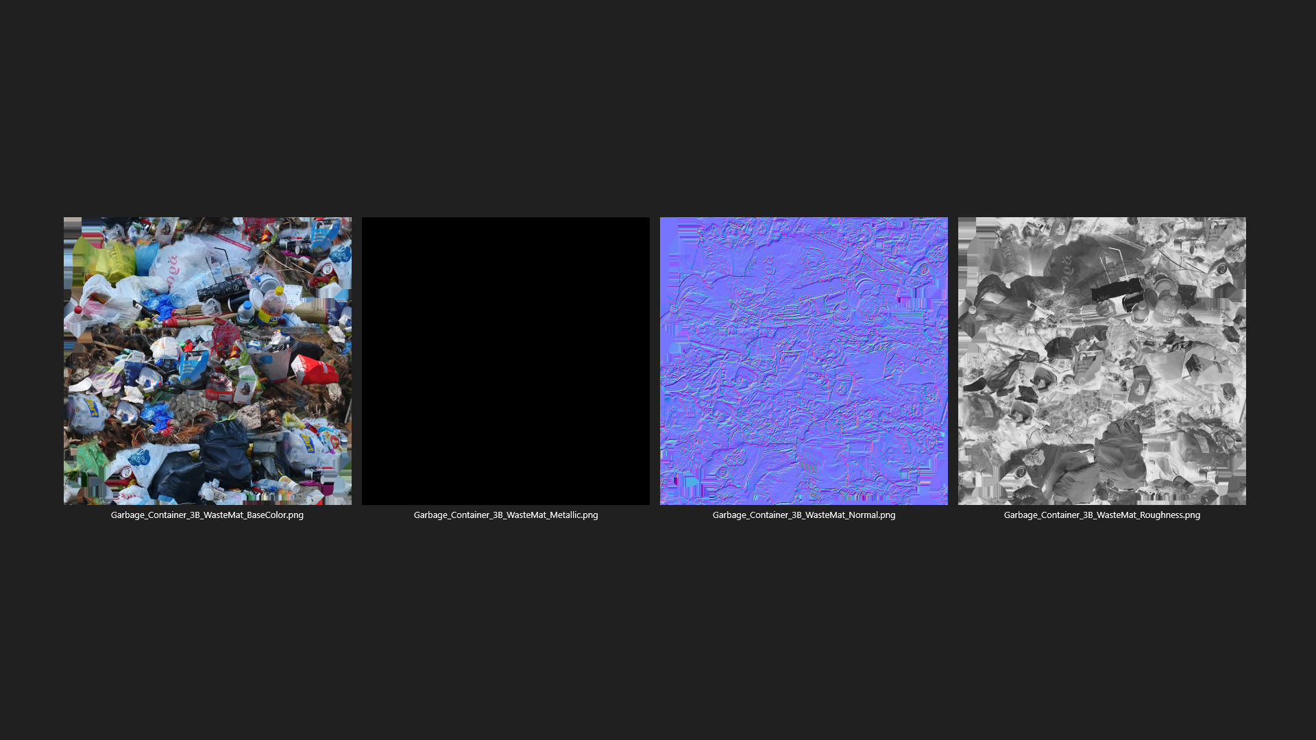 Garbage Container 3B Low-poly 3D model_14