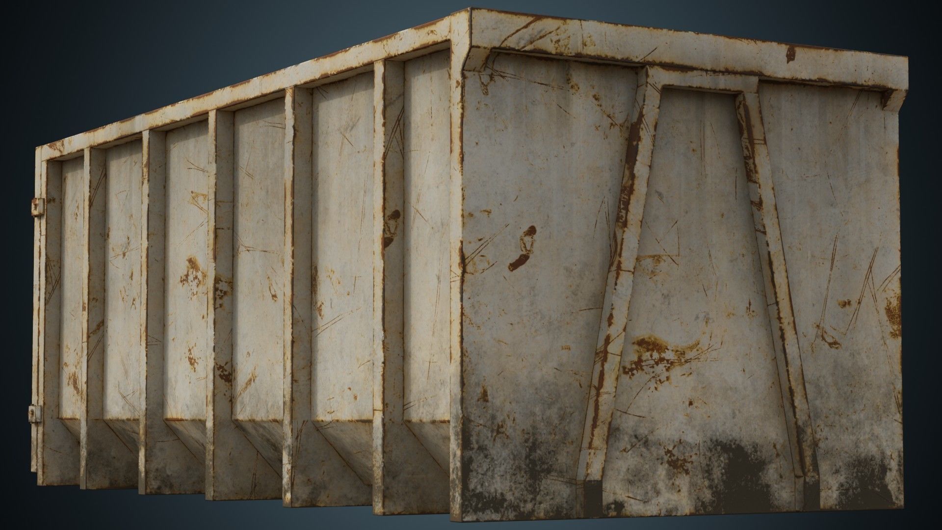 Garbage Container 3B Low-poly 3D model_6
