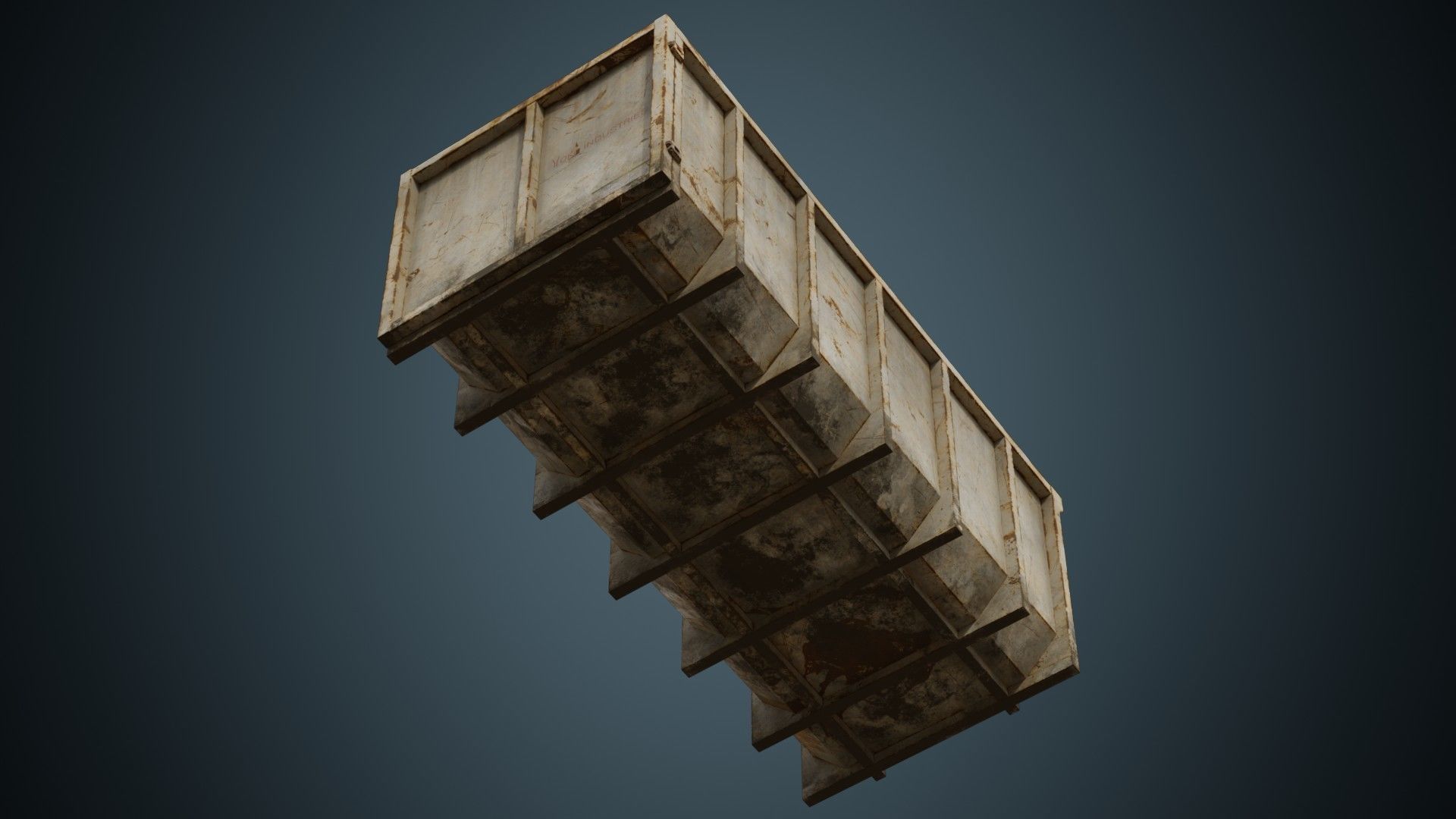 Garbage Container 3B Low-poly 3D model_7