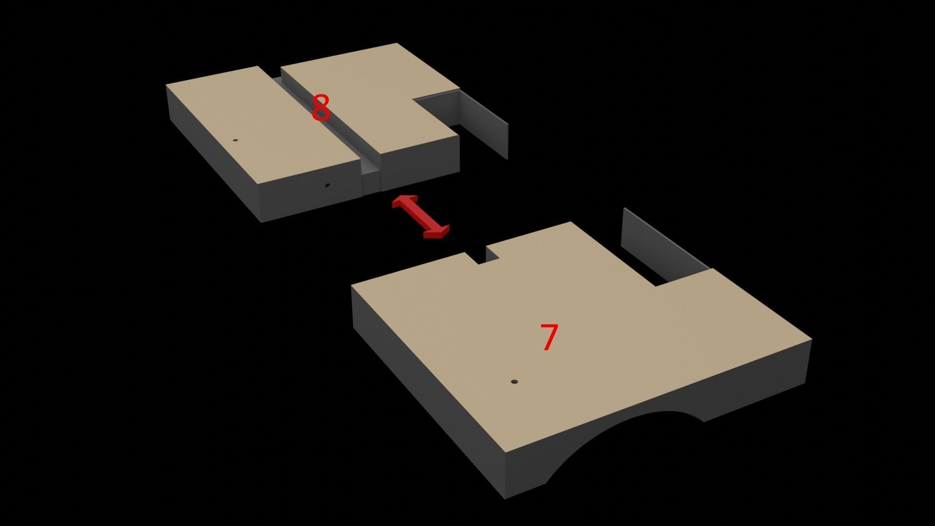 Jabbas Throne Room - Set 5 - Trophy Room 1-6 scale Hottoys 3D print model_39