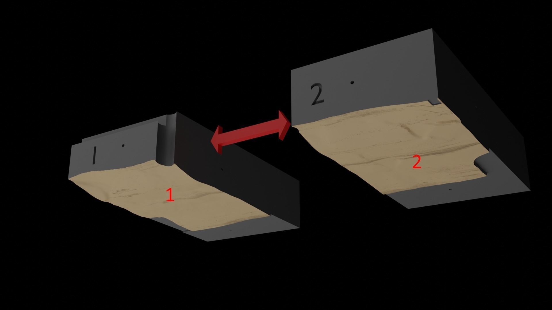 Jabbas Throne Room - Set 5 - Trophy Room 1-6 scale Hottoys 3D print model_23