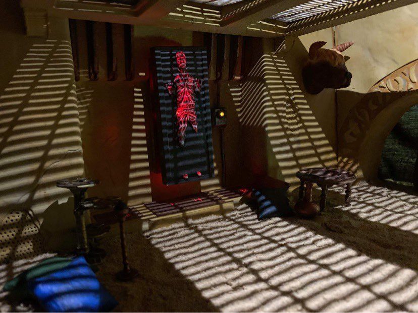 Jabbas Throne Room - Set 5 - Trophy Room 1-6 scale Hottoys 3D print model_68