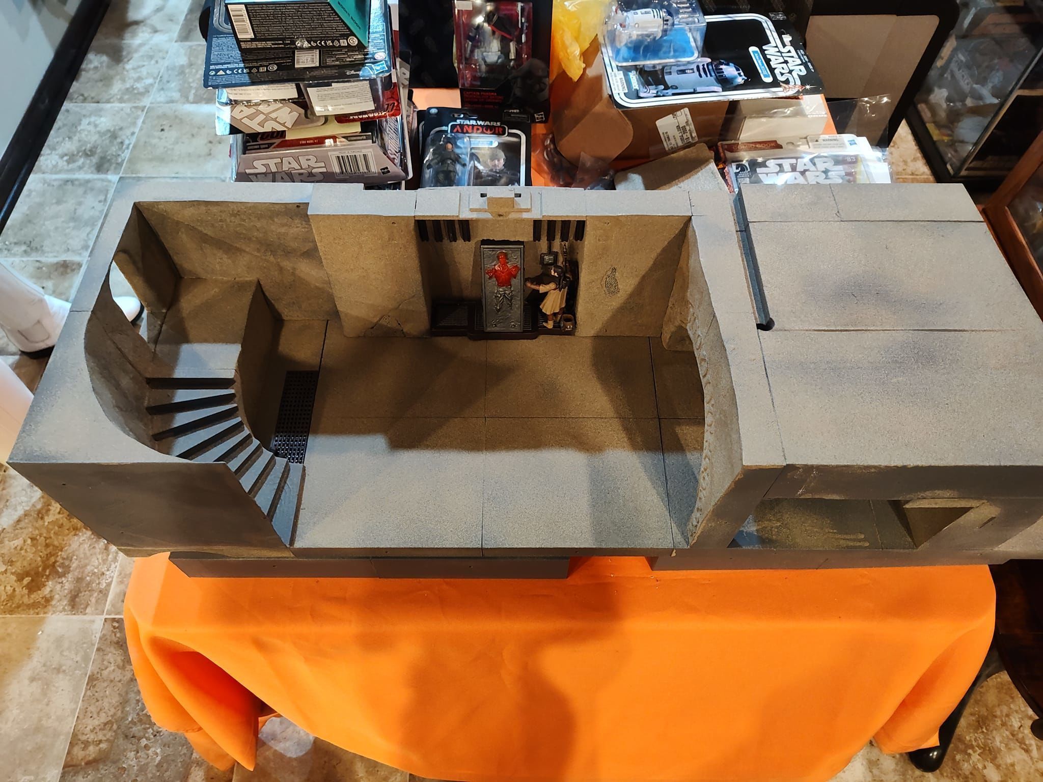 Jabbas Throne Room - Set 5 - Trophy Room 1-6 scale Hottoys 3D print model_74