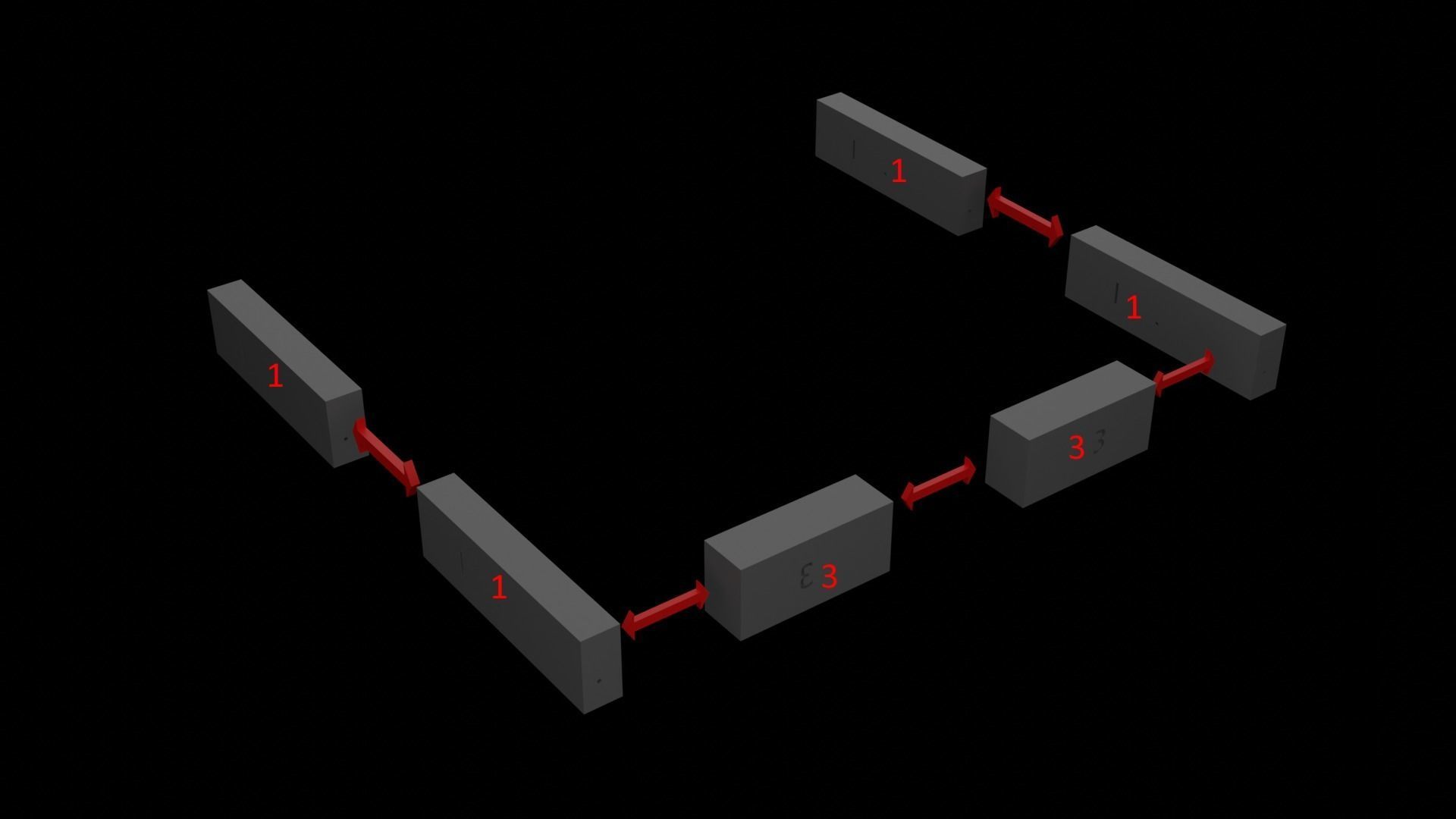 Jabbas Throne Room - Set 5 - Trophy Room 1-12 scale Blackseries 3D print model_32