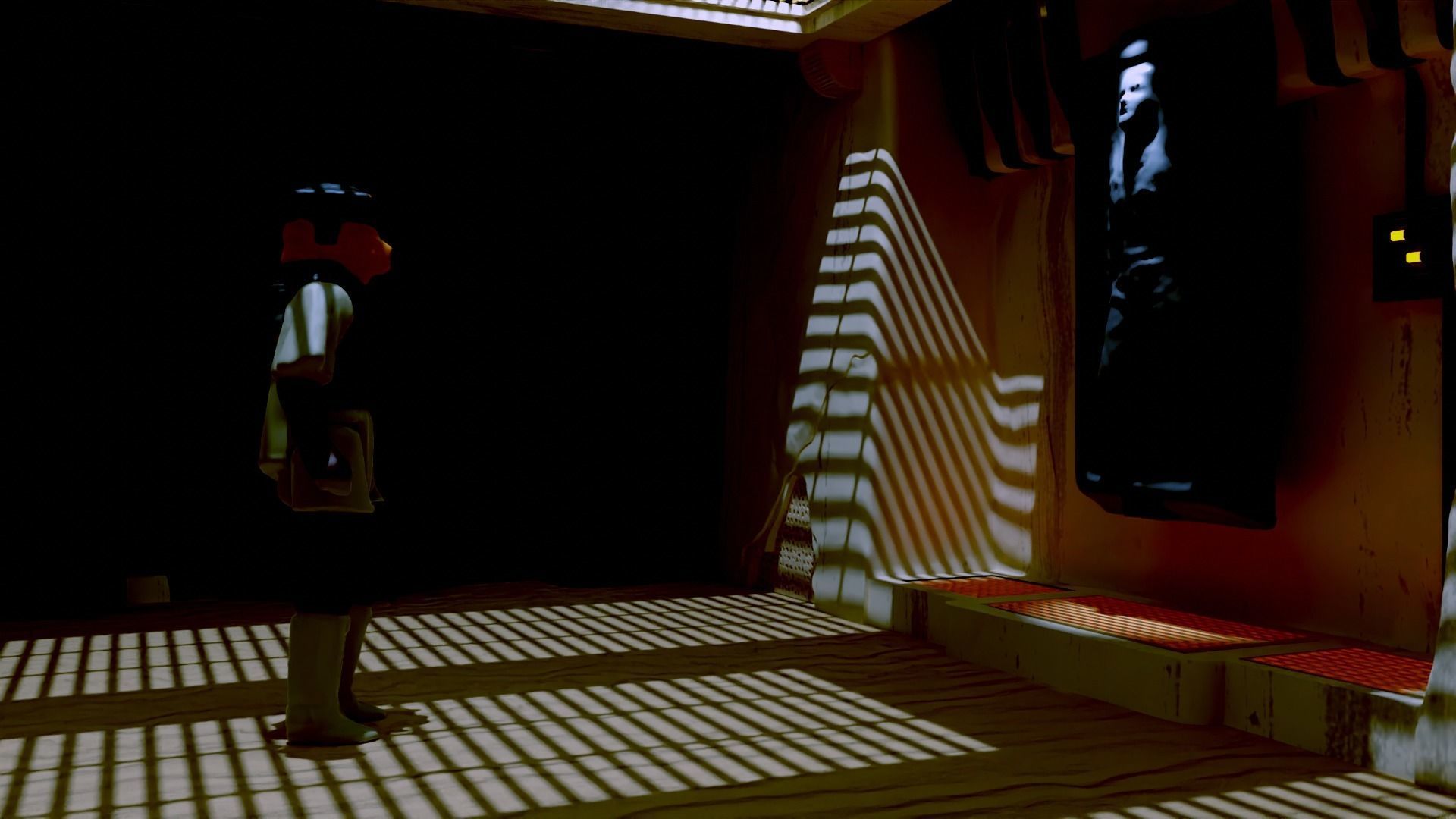 Jabbas Throne Room - Set 5 - Trophy Room 1-12 scale Blackseries 3D print model_8