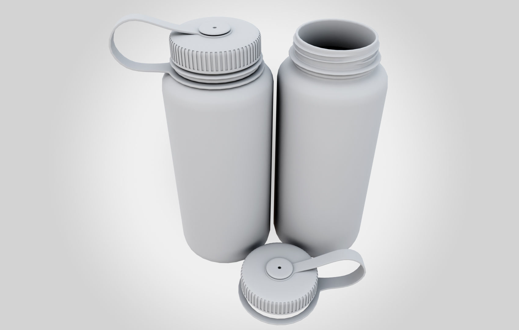 NG Blue Water Bottle Low-poly 3D model_15