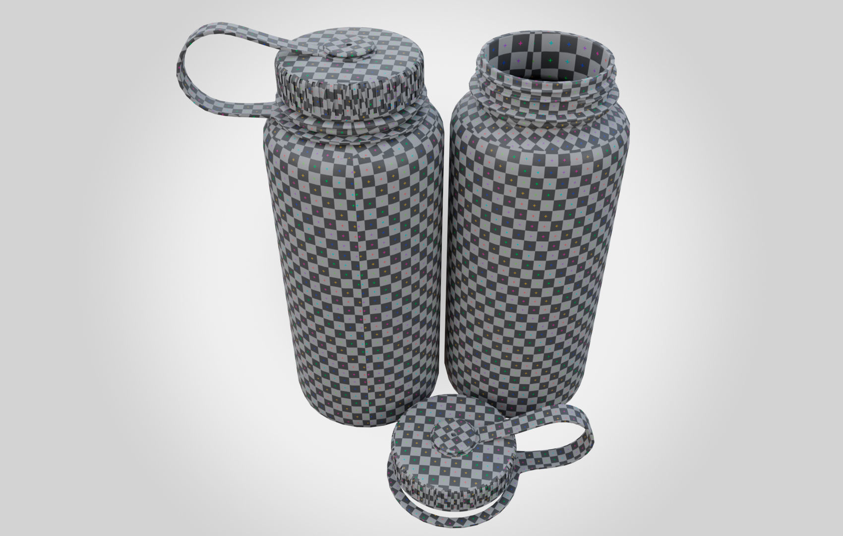 NG Blue Water Bottle Low-poly 3D model_32