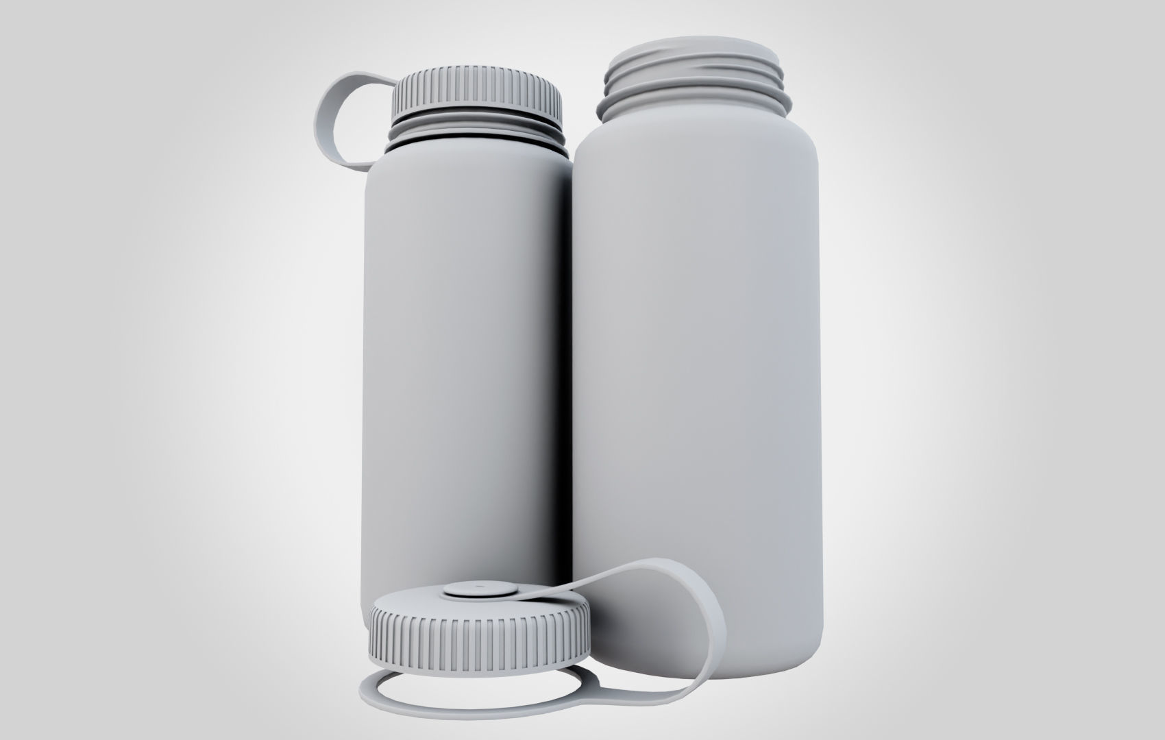 NG Blue Water Bottle Low-poly 3D model_24