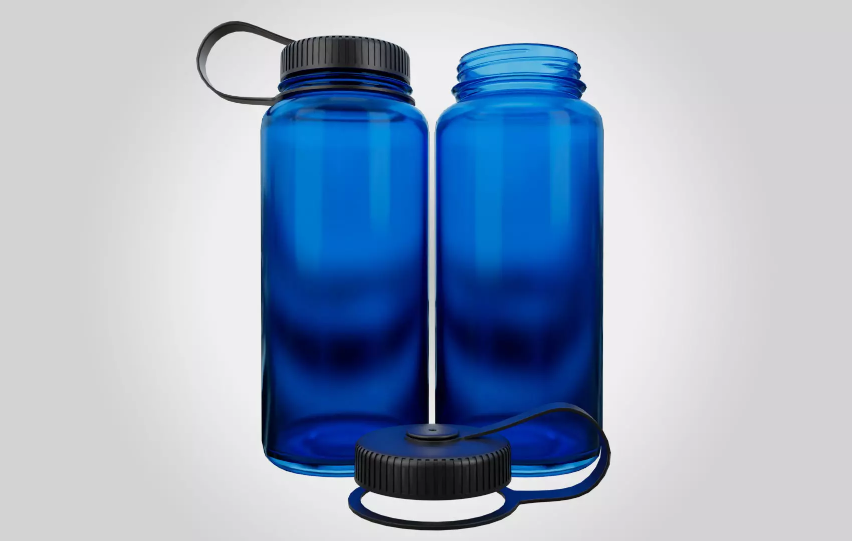 NG Blue Water Bottle Low-poly 3D model_0