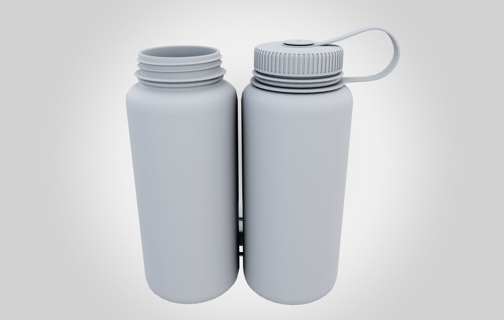 NG Blue Water Bottle Low-poly 3D model_18