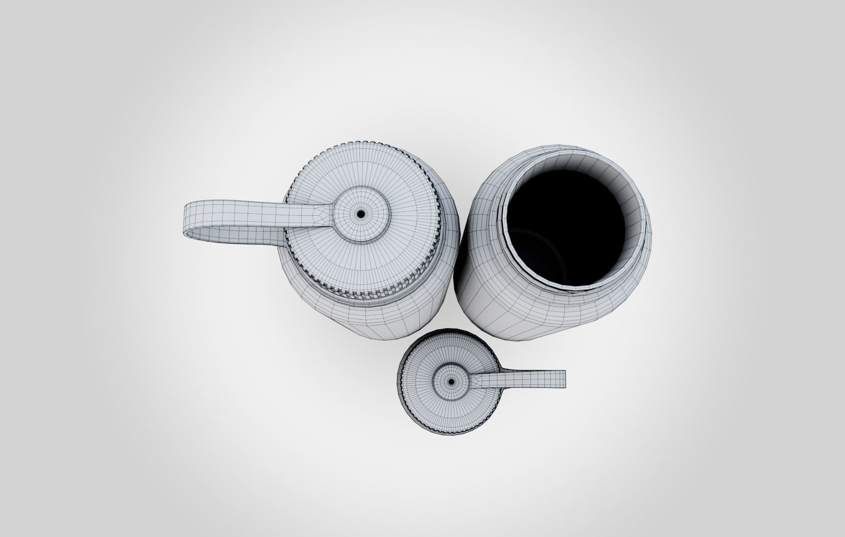 NG Blue Water Bottle Low-poly 3D model_34