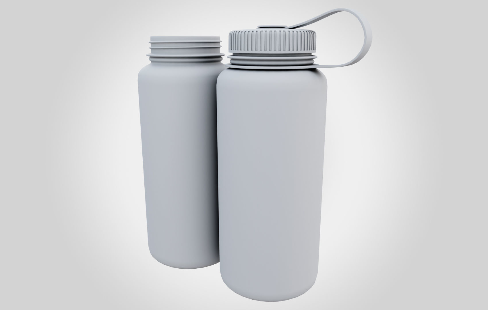 NG Blue Water Bottle Low-poly 3D model_21