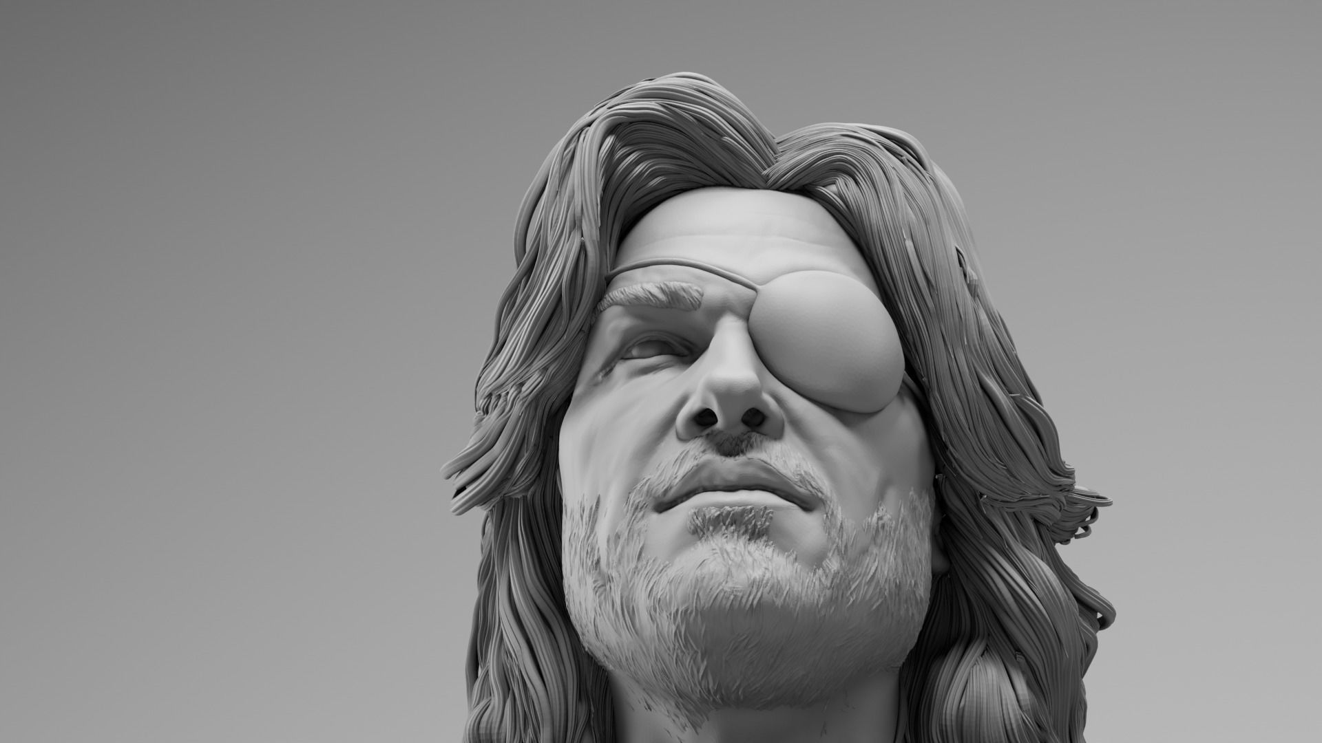 Kurt Russell - Snake Plissken - Escape from New York 3D print model_20