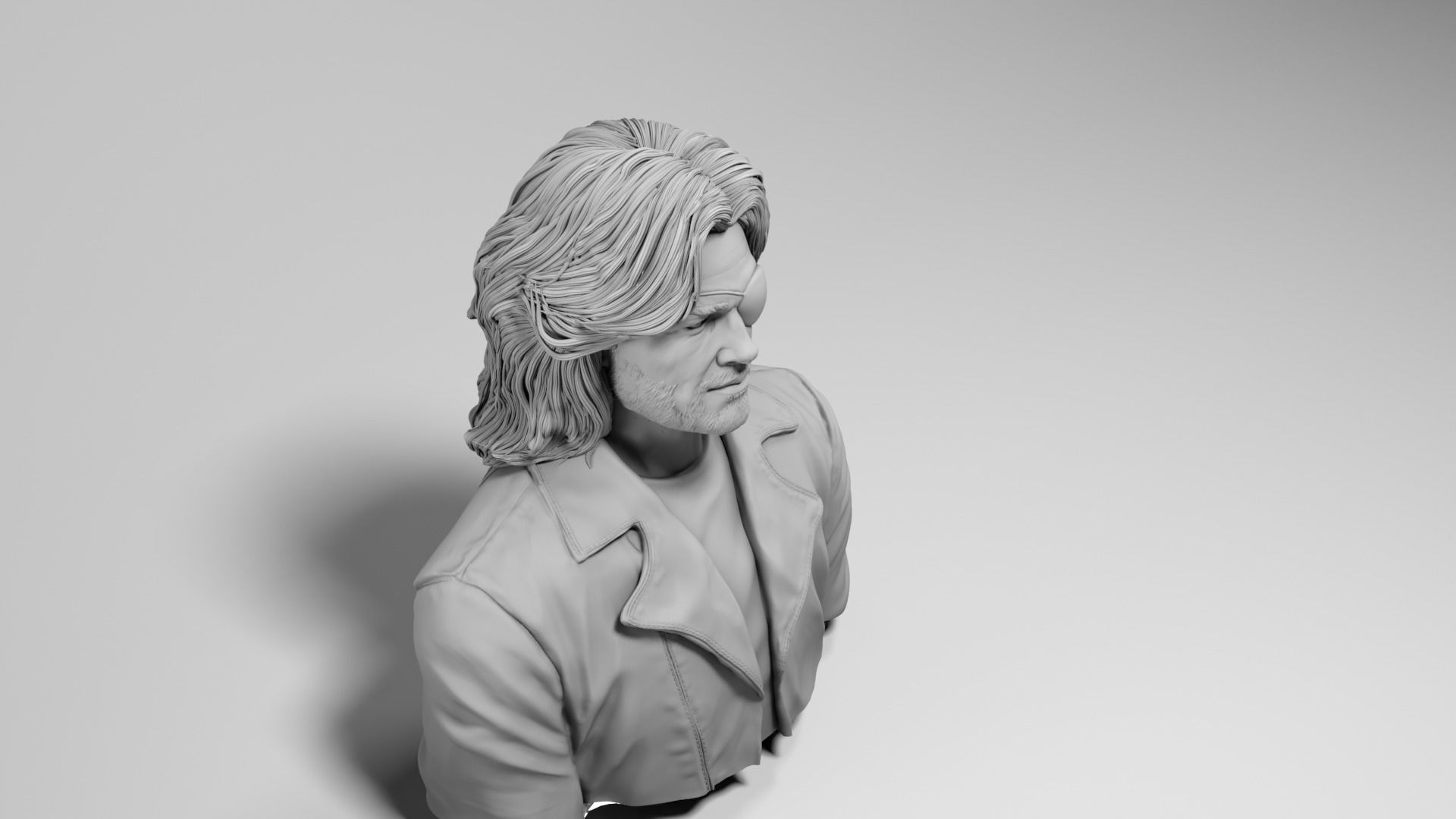Kurt Russell - Snake Plissken - Escape from New York 3D print model_12