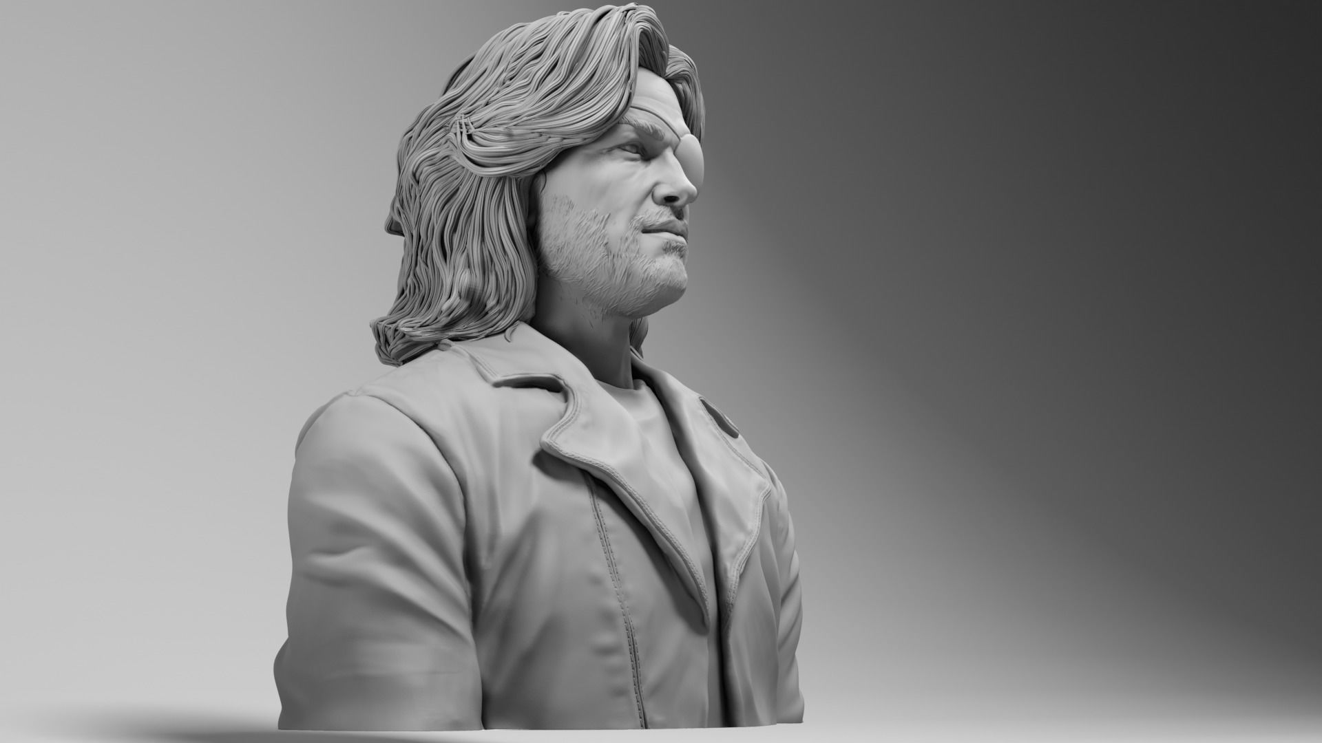 Kurt Russell - Snake Plissken - Escape from New York 3D print model_8