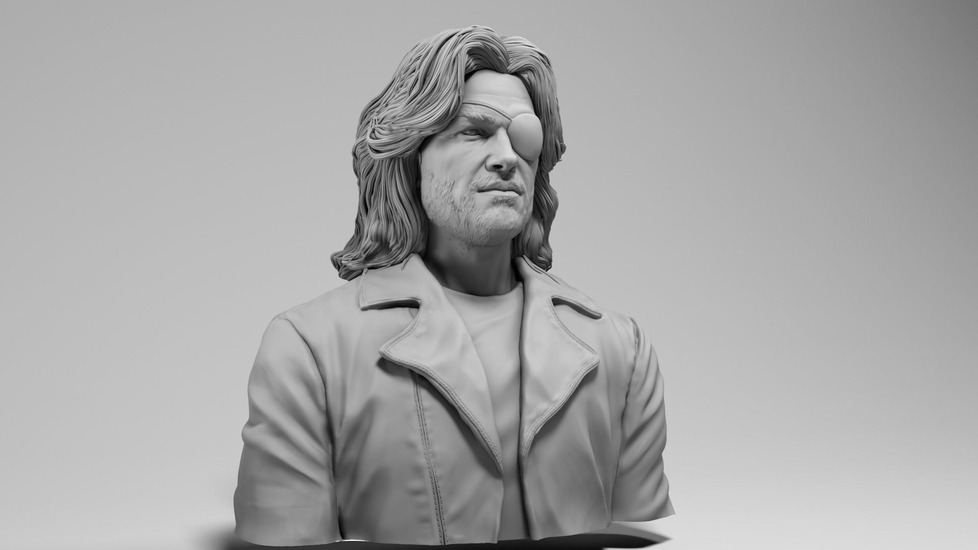 Kurt Russell - Snake Plissken - Escape from New York 3D print model_4