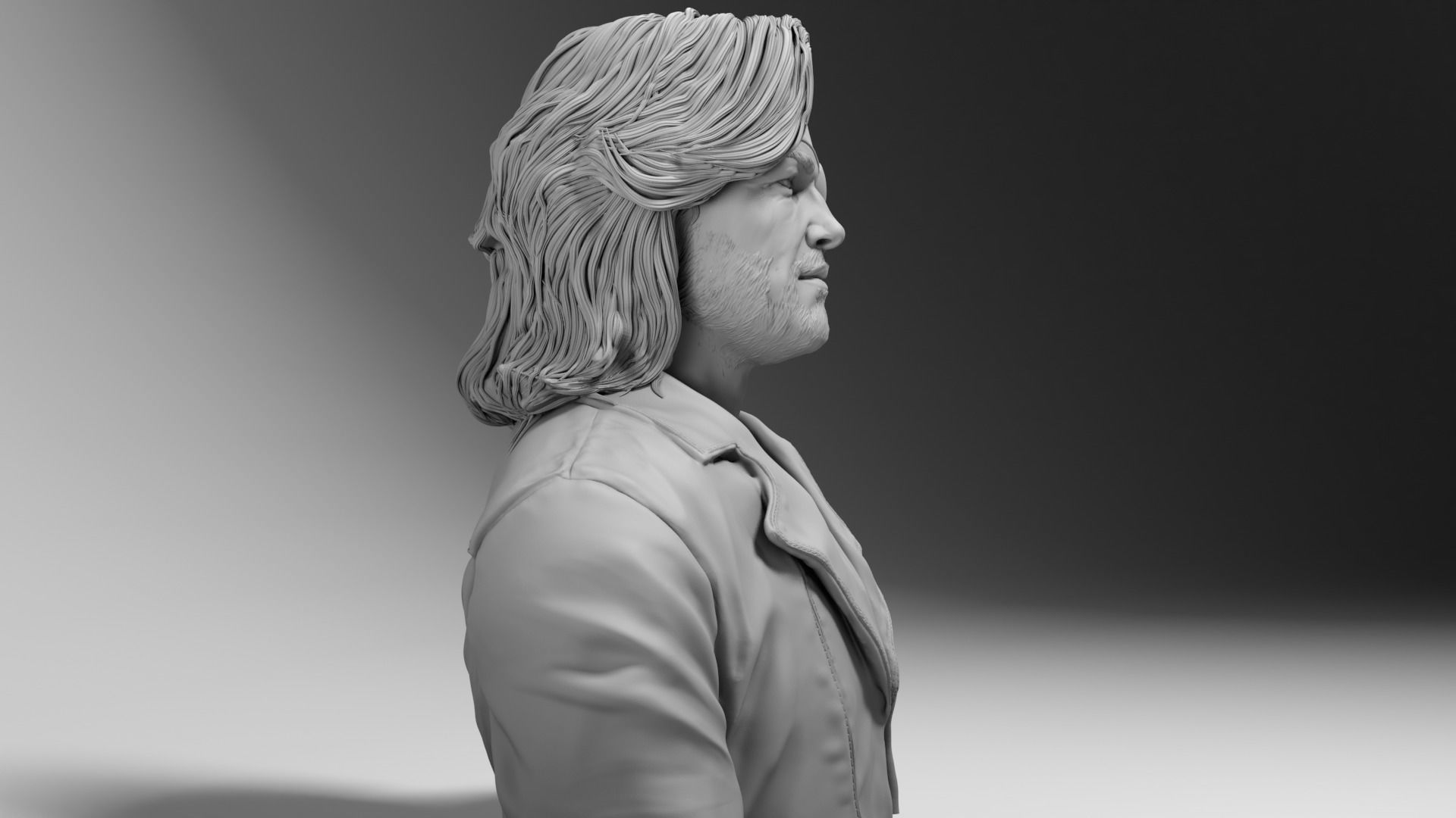 Kurt Russell - Snake Plissken - Escape from New York 3D print model_9