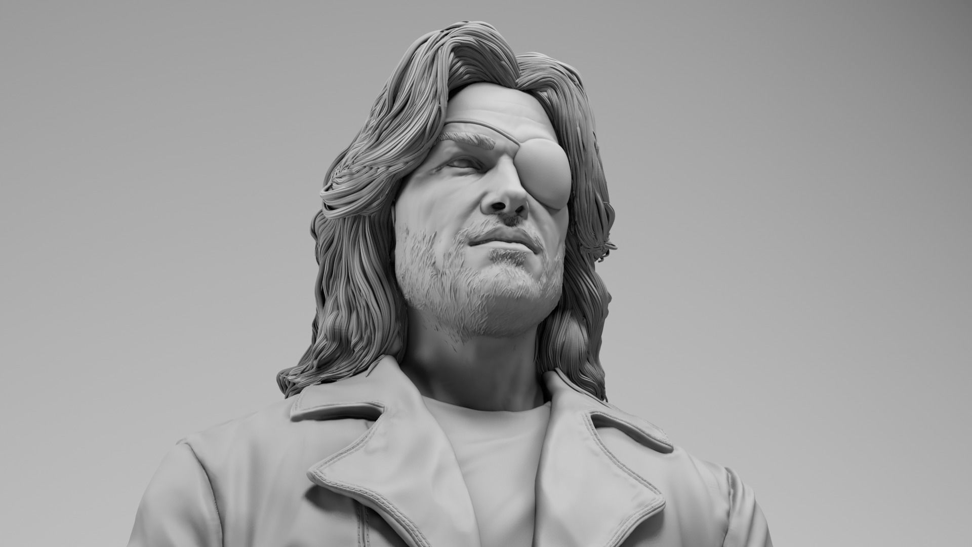 Kurt Russell - Snake Plissken - Escape from New York 3D print model_15
