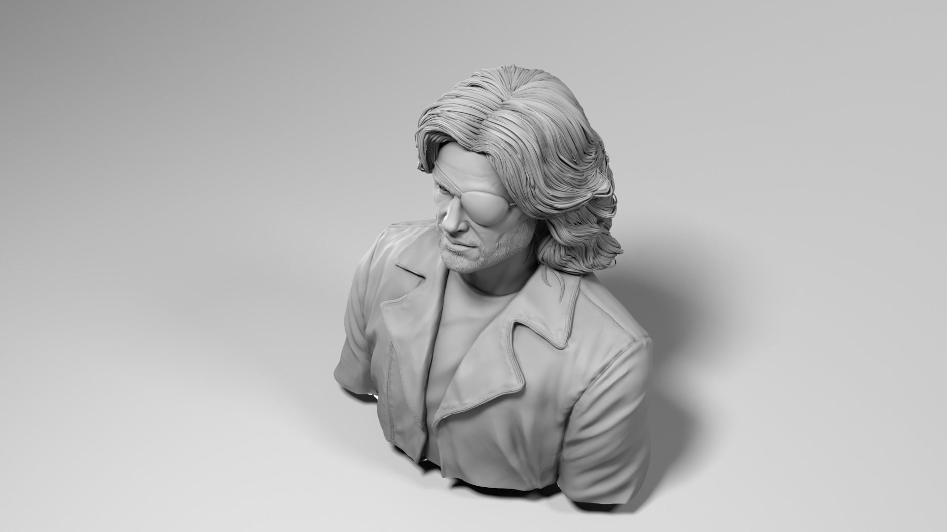 Kurt Russell - Snake Plissken - Escape from New York 3D print model_10