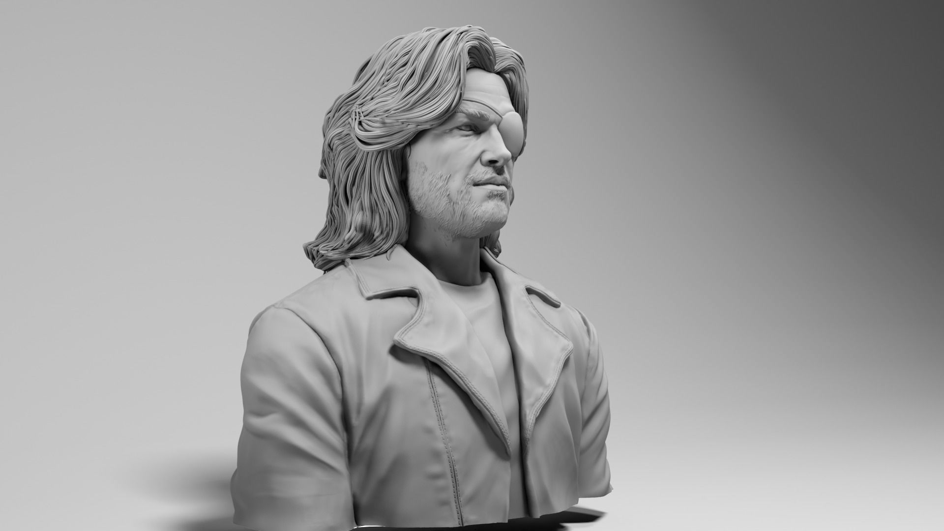 Kurt Russell - Snake Plissken - Escape from New York 3D print model_5
