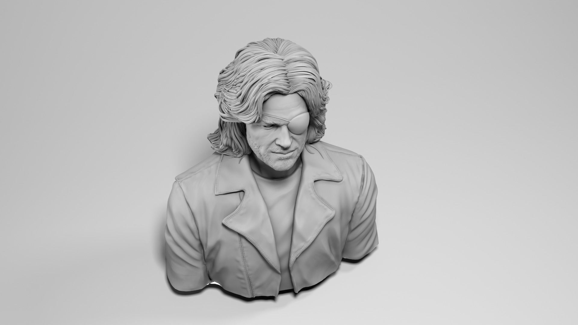 Kurt Russell - Snake Plissken - Escape from New York 3D print model_11