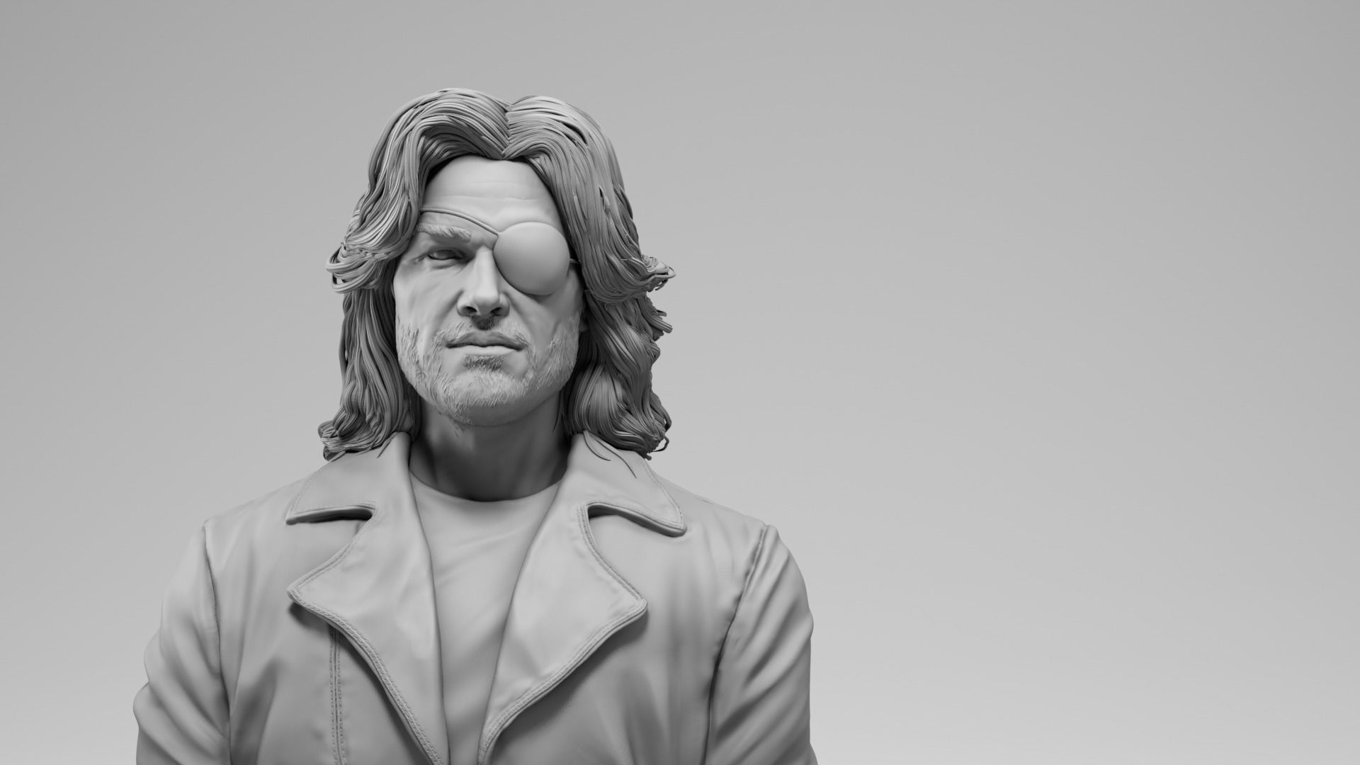 Kurt Russell - Snake Plissken - Escape from New York 3D print model_1