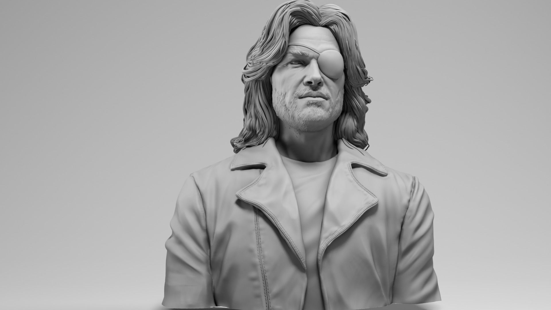 Kurt Russell - Snake Plissken - Escape from New York 3D print model_2