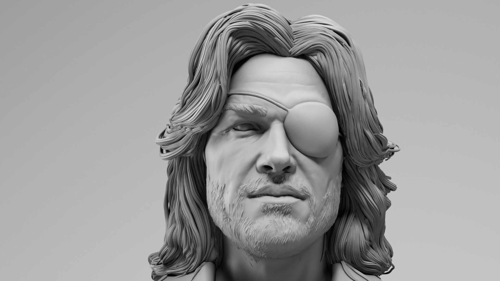 Kurt Russell - Snake Plissken - Escape from New York 3D print model_19