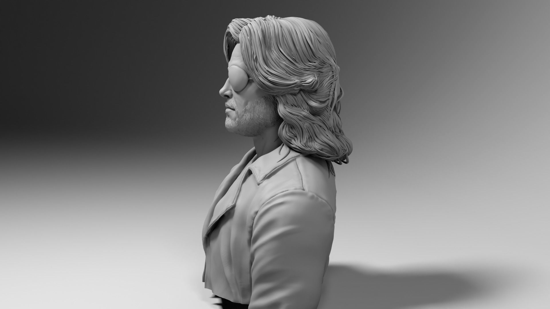 Kurt Russell - Snake Plissken - Escape from New York 3D print model_6